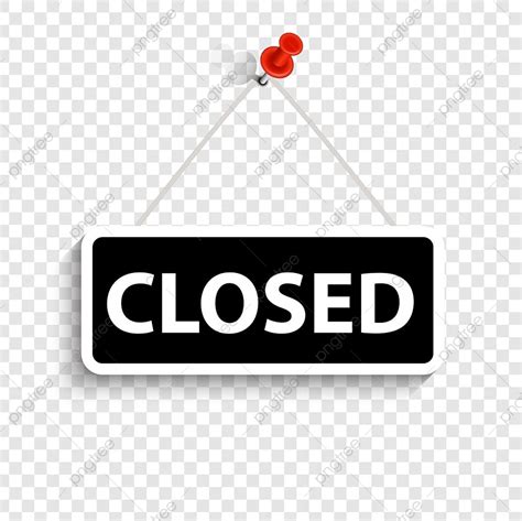 Eps10 Vector Art Png Closed Sign Vector Illustration Eps10 Tag