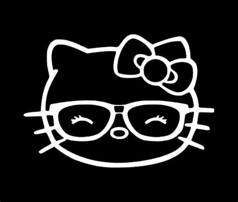 hello kitty nerd vinyl sticker decal by alleninkdesigns on etsy htc wallpaper hello kitty