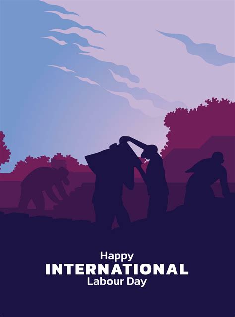 May 1st World Labor Day Design Vector Illustration with Farm laborer