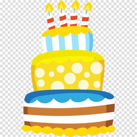 Cartoon Birthday Cake Clipart Cartoon Birthday Illustration