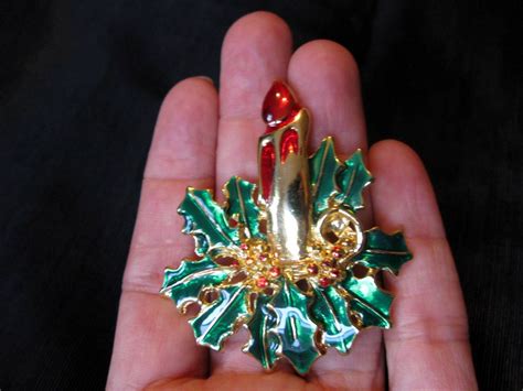 Christmas Brooch Pins Holiday Jewelry Vintage Brooches Pin Etsy