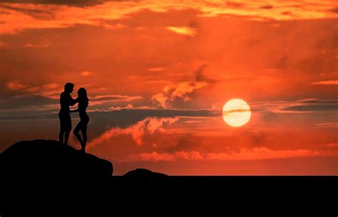 Sunrise Couple Silhouette Free Photo On Pixabay