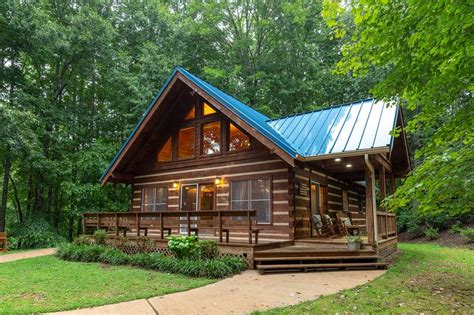 Log Cabin In Private Community With Stone Fireplace And Wrap Around Porch