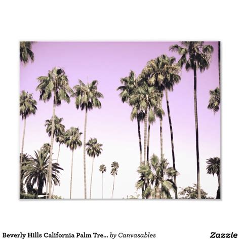 Beverly Hills California Palm Trees Fine Art Print California Palm