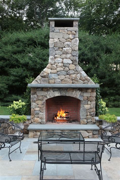 Build Outdoor Fireplace Outdoor Stone Fireplaces Outside Fireplace