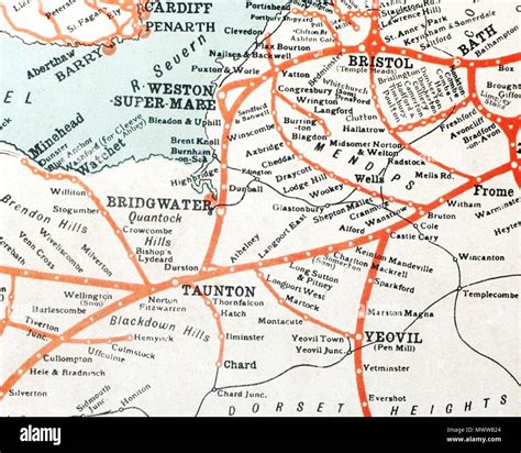 English The Great Western Railway System In Somerset England Circa