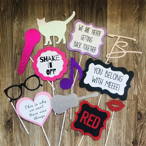 Well you're in luck, because here they come. 13 Taylor Swift Inspired Photo Booth Props-Taylor Swift ...