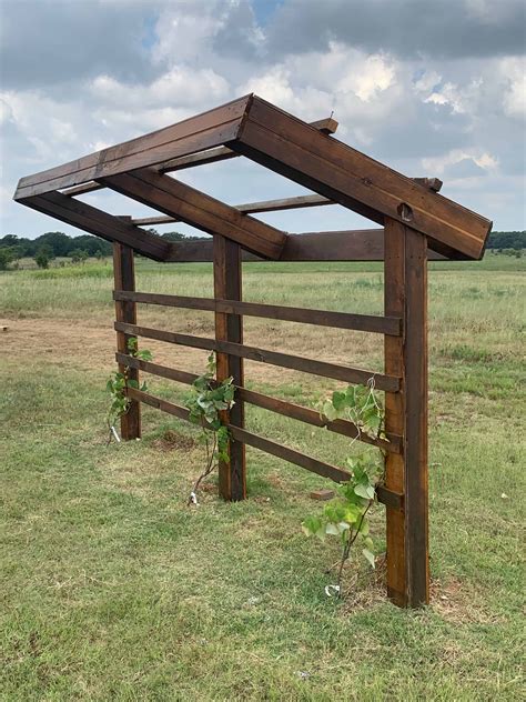 I Chose A Very Simple Method Of Building A Simple Grape Arbor Very