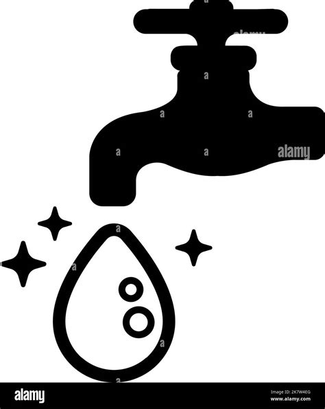 Clean Water Vector Icon Illustration Stock Vector Image And Art Alamy