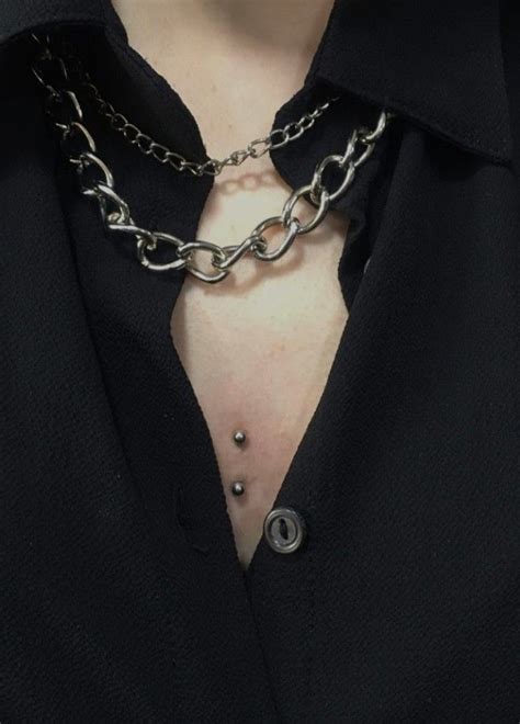 Piercings Chain Necklace Jewelry Fashion Peircings Moda Piercing