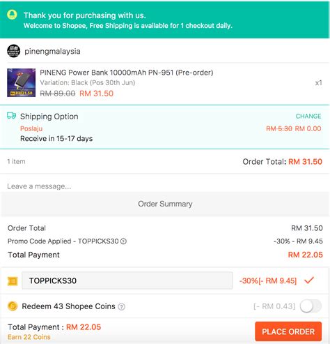 Shop with shopee malaysia promo code, save with couponasion. Pineng Power Bank 10000mAh RM22.05 (NP: RM89) Using Shopee ...