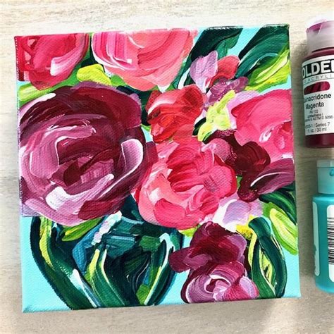 Acrylic Flower Painting Tutorials How To Paint Flowers On Canvas With