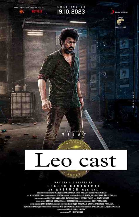 Leo Cast 2023 Indian Film