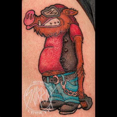 Biker Hog Tattoo By Sarra Lynnette Custom Tattoo Stingray Tattoo