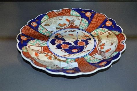 Sold Price Antique Japanese Imari Scalloped And Fluted Plate July