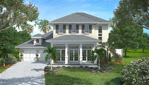 Master Down French Colonial House Plan 66320we Architectural