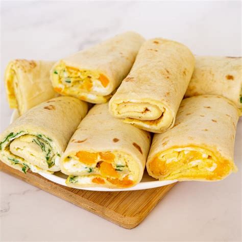 Tortilla Egg Roll Breakfast Wraps Babaganosh