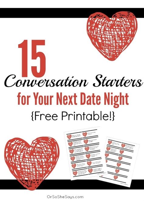 15 Conversation Starters For Your Next Date Night
