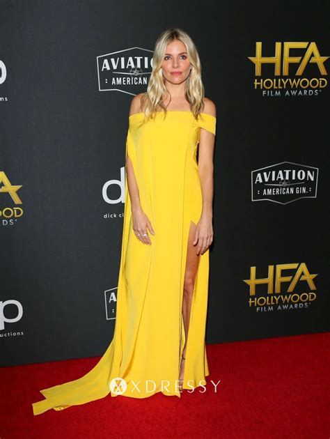 Flowing Yellow Off The Shoulder Slit Evening Dress Xdressy
