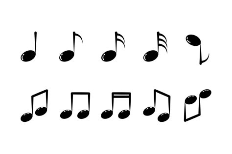 Musical Notes Silhouettes