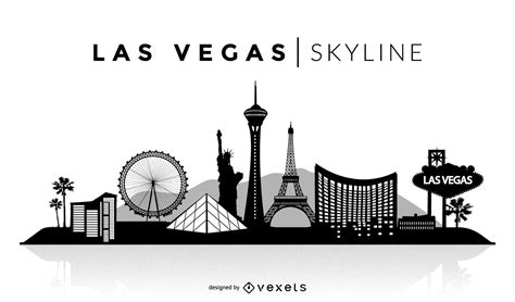 Las Vegas Silhouette Skyline Vector Download