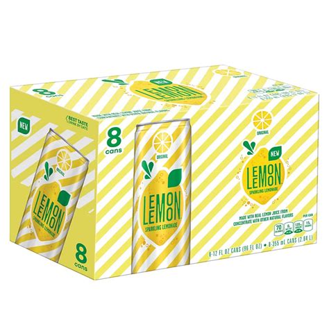 Lemon Lemon Sparkling Lemonade 12 Oz Cans Shop Juice At H E B