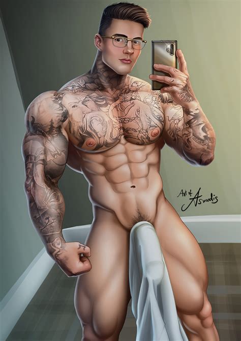 Rule 34 Abs Asmodis Artist Big Bulge Bodybuilder Bulge Erection Under Towel Glasses Huge