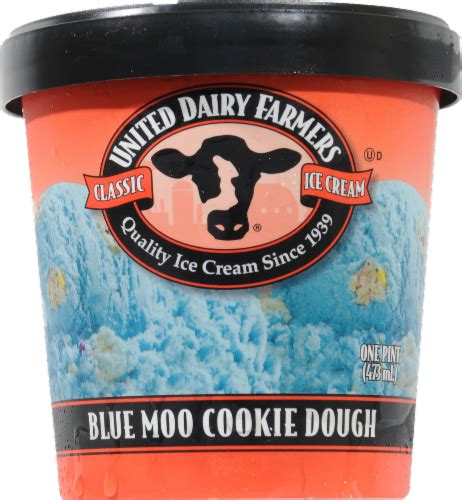United Dairy Farmers Blue Moo Cookie Dough Ice Cream 1 Pint Kroger
