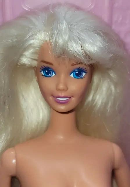 Barbie Doll Long Blonde Hair Superstar Face Nude For Ooak Or Replacement S Picclick