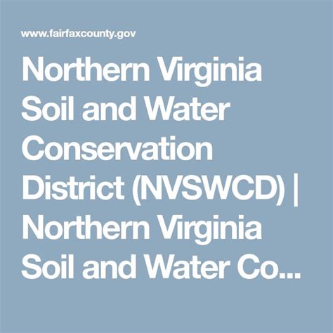 Northern Virginia Soil And Water Conservation District Nvswcd