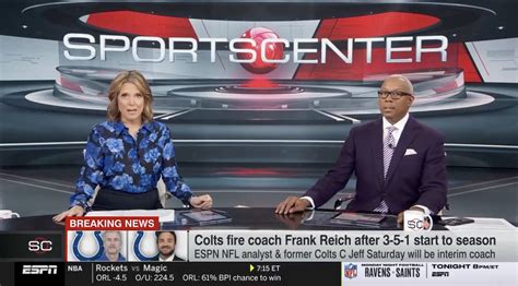 Sportscenter Hosts Awkwardly Report Jeff Saturday Is New Colts Interim