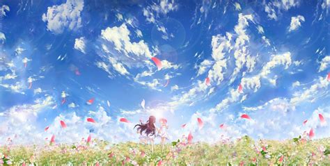 Free for commercial use no attribution required high quality images. anime, Flowers, Clouds Wallpapers HD / Desktop and Mobile ...