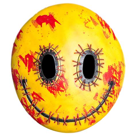 Forum Novelties Bloody Smiley Face Mask Halloween Costume Accessory