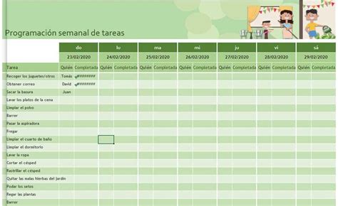 Plantilla En Excel Control De Tareas Administracion De Tareas Hojas