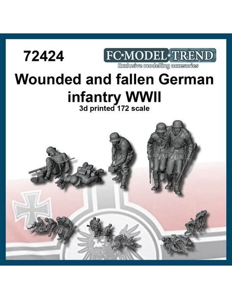 Fc Model Trend 72424 Fallenwounded German Soldiers 3d Printed 172