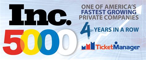 Ticketmanager Named To The Prestigious Inc 5000 List Of Americas
