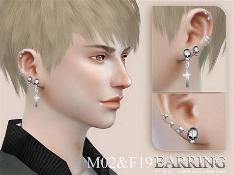 The Best Earring By S Club Sims 4 Sims 4 Piercings Sims
