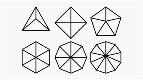 Drawing 3d Hexagon Pentagon Shape With Lines Free Transparent