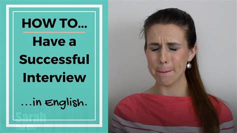 Tips For Successful Job Interviews American English Youtube
