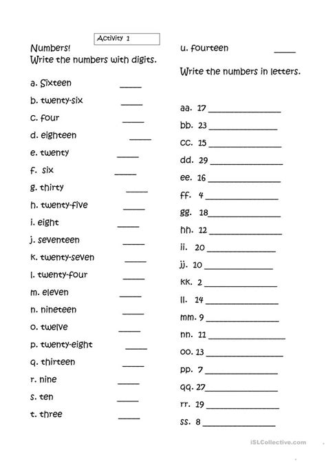 Free printable english handwriting practice worksheets in print manuscript and cursive script fonts. Write Numbers 1 30 Printable Worksheets | NumbersWorksheet.com