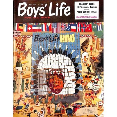 Cover Print Of Boys Life Magazine May 1955 601 Boys Life