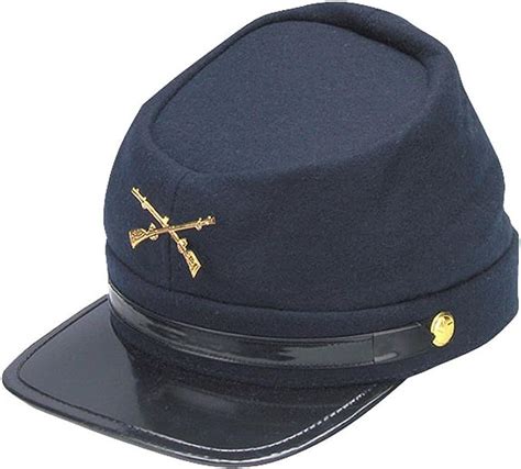 Civil War Kepi Union Army Wool Hat Blue Lined Us North Hats Size 57 Cm