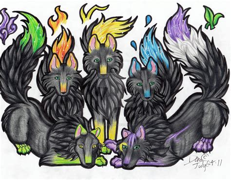 Elemental Wolves By Articwolfspirit On Deviantart
