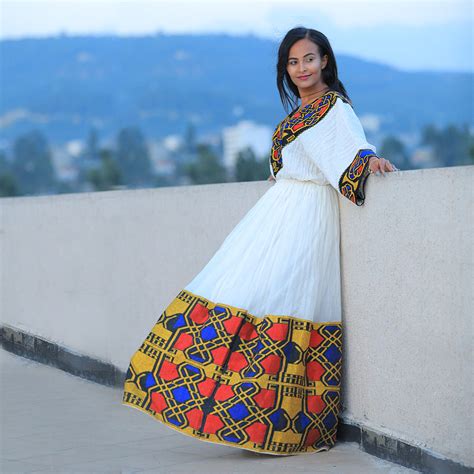 Ethiopian And Eritrean Habesha Traditional Dress Clothing Kemis East