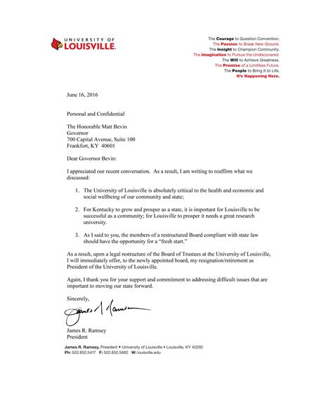 Company complaints when lodging a complaint against a company for unsatisfactory products or services, it won't matter to whom you address the letter to, whether it be a customer service associate, an administrator or even a ceo. See University of Louisville president James Ramsey's resignation letter - Louisville Business First