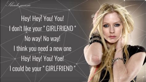 avril lavigne girlfriend [lyrics] youtube