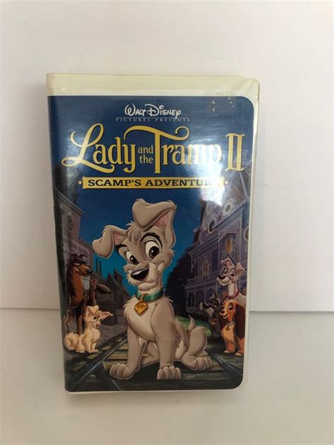Walt Disneys Lady And The Tramp 2 Scamps Adventure Vhs Etsy