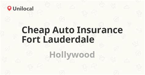 Cheap Auto Insurance Fort Lauderdale – Hollywood, 4929 Sheridan St