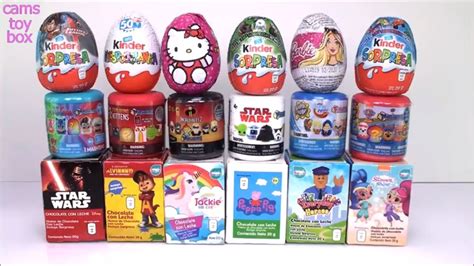 Kinder Chocolate Surprise Eggs Mashems Fashems Toys Opening Unbox Youtube