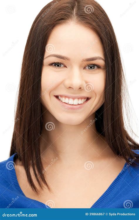 Happy And Smiling Woman Stock Image Image Of Isolated 39866867